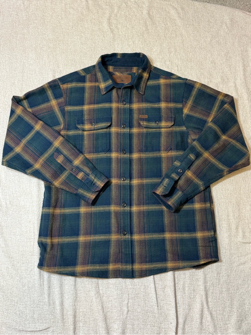 Orvis Classic Collection L Plaid Flannel Shirt Gorpcore Workwear Outdoors